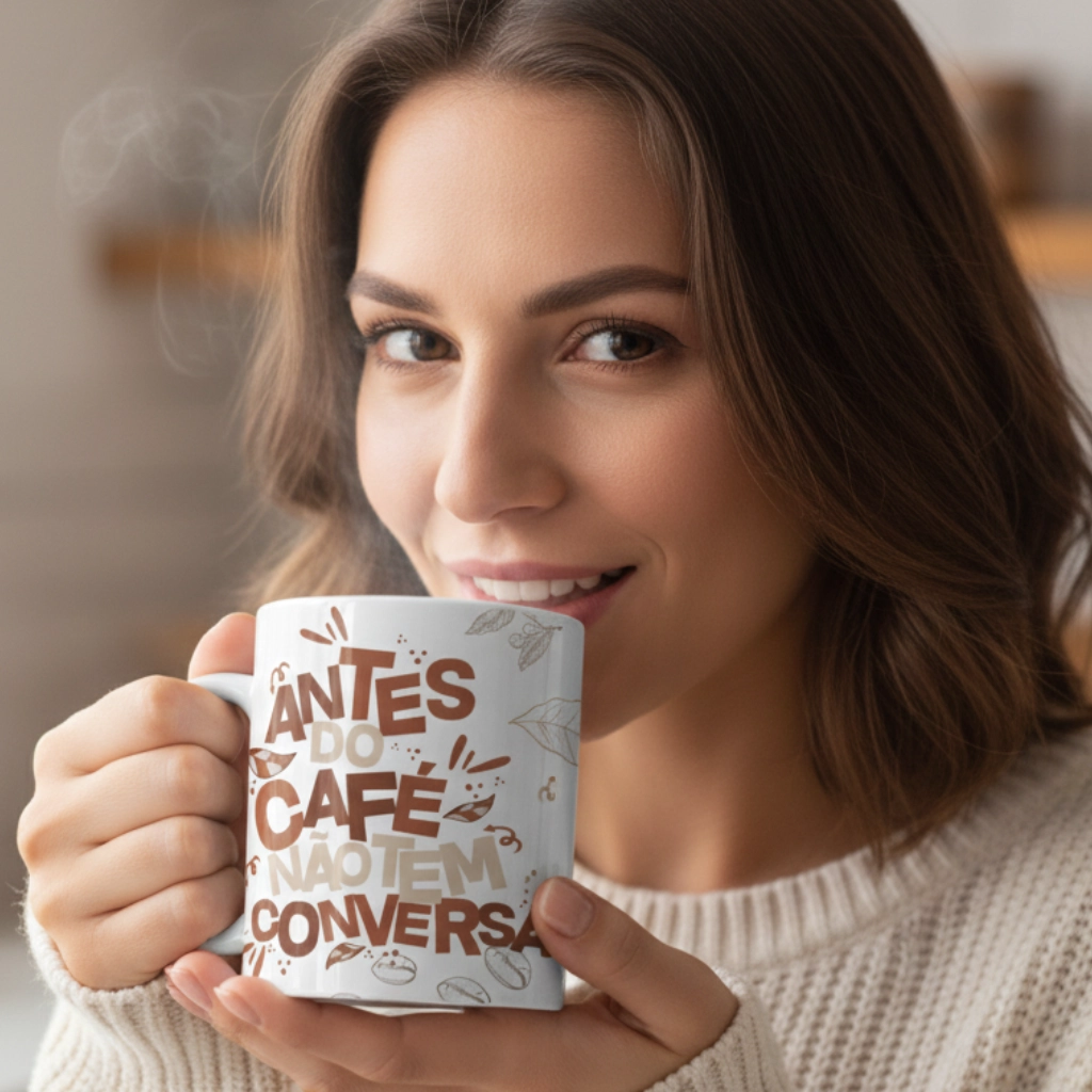 Antes do Café não tem conversa Caneca Antes do Café não tem conversa Caneca