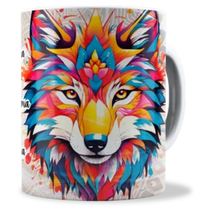Caneca Personalizada Arquétipo do Lobo Poolpix