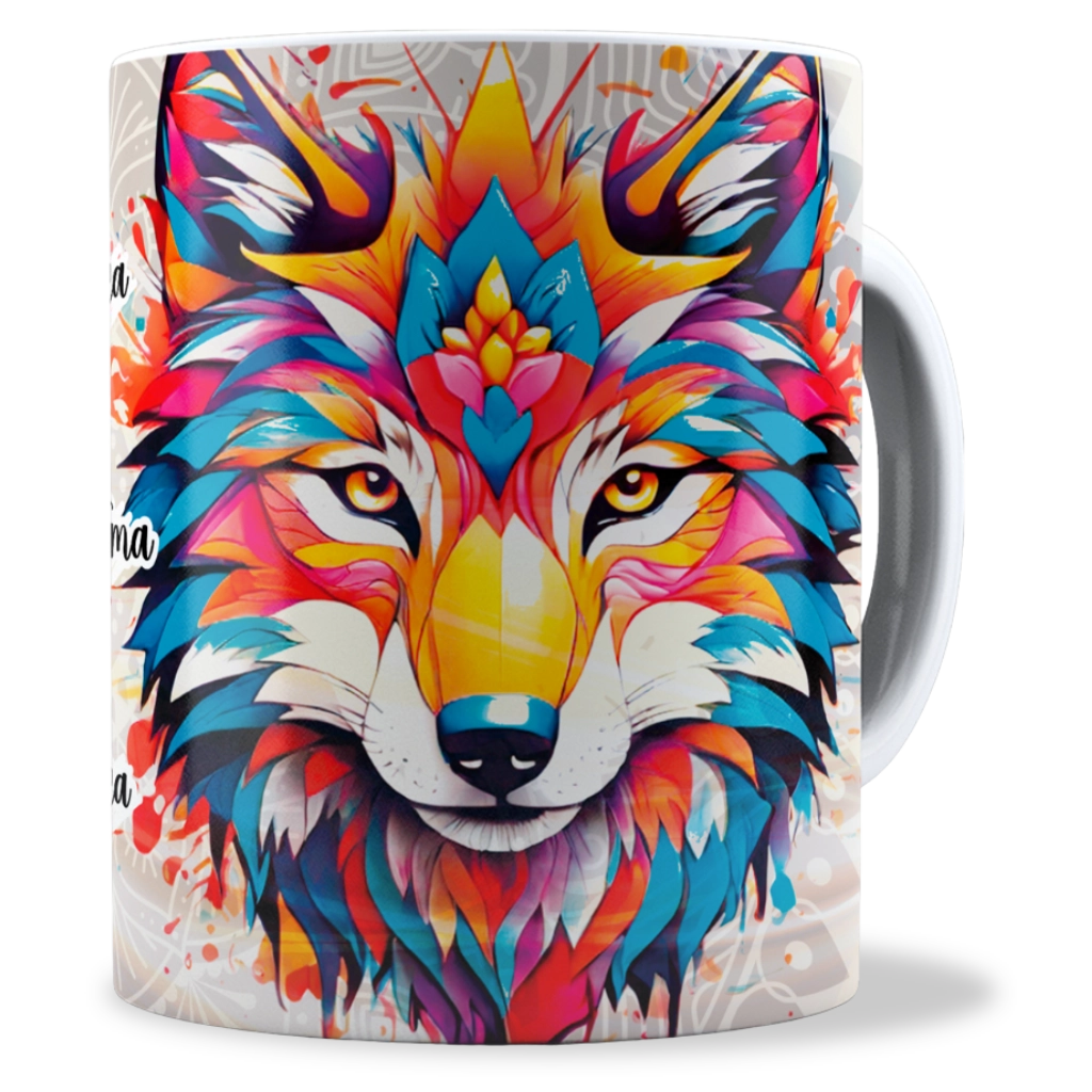 Caneca Personalizada Arquétipo do Lobo Poolpix