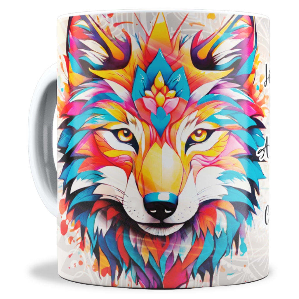 Caneca Personalizada Arquétipo do Lobo Poolpix Caneca Personalizada Arquétipo do Lobo Poolpix
