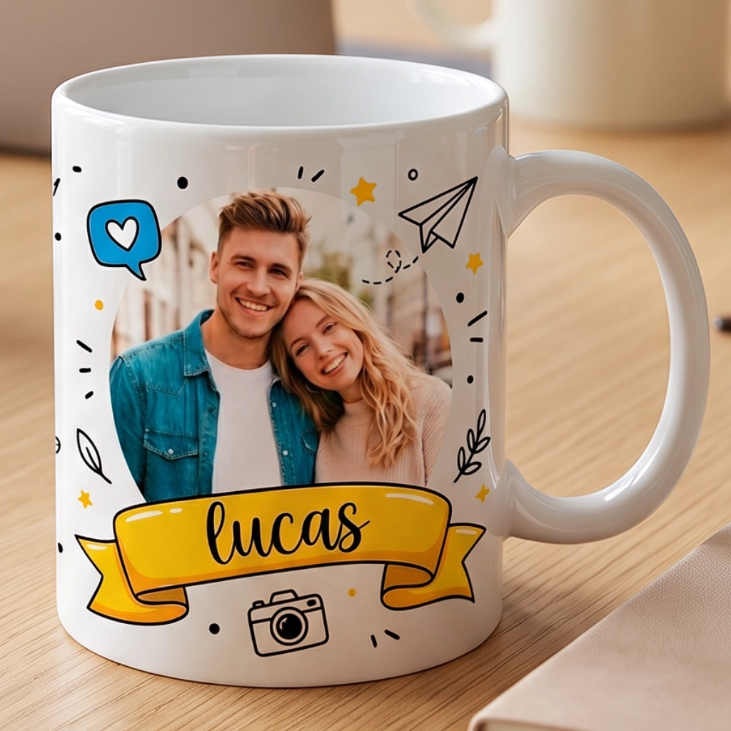 Caneca Personalizada com Nome Sobrenome e Apelido