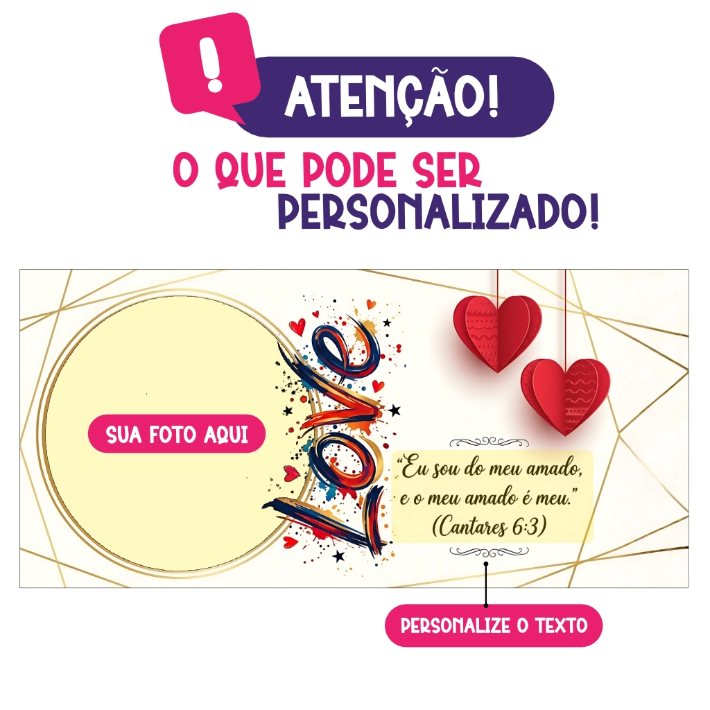 Caneca Personalizada com foto Love