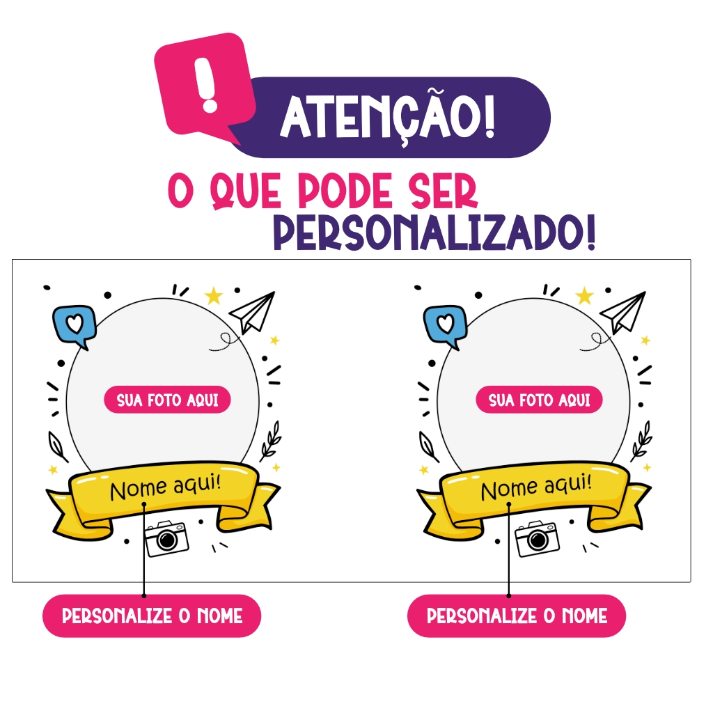 Caneca Personalizada com nome onde personalizar