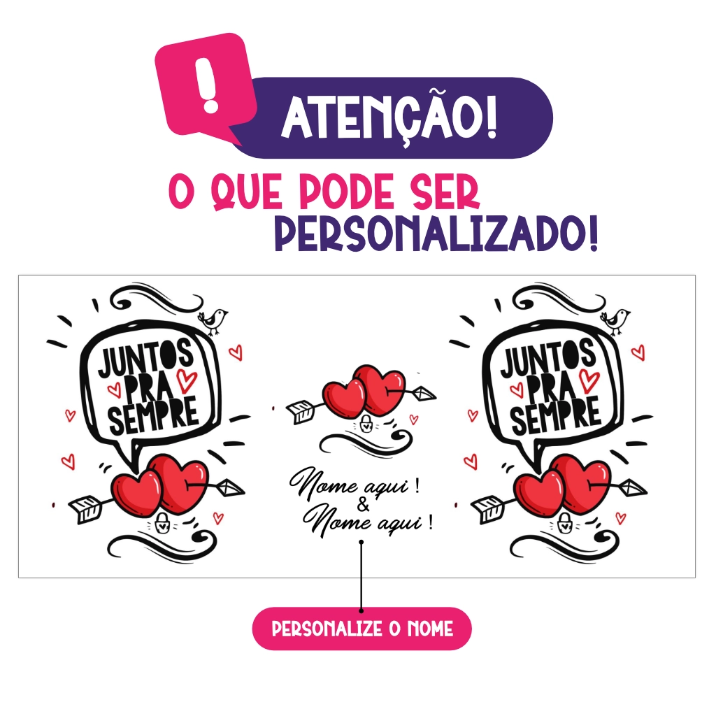 Oque pode ser personalizado com nome
