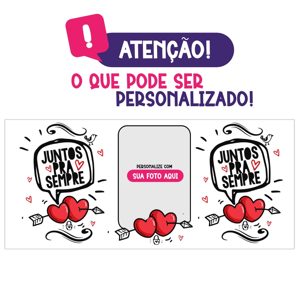 Oque pode ser personalizado com sua foto